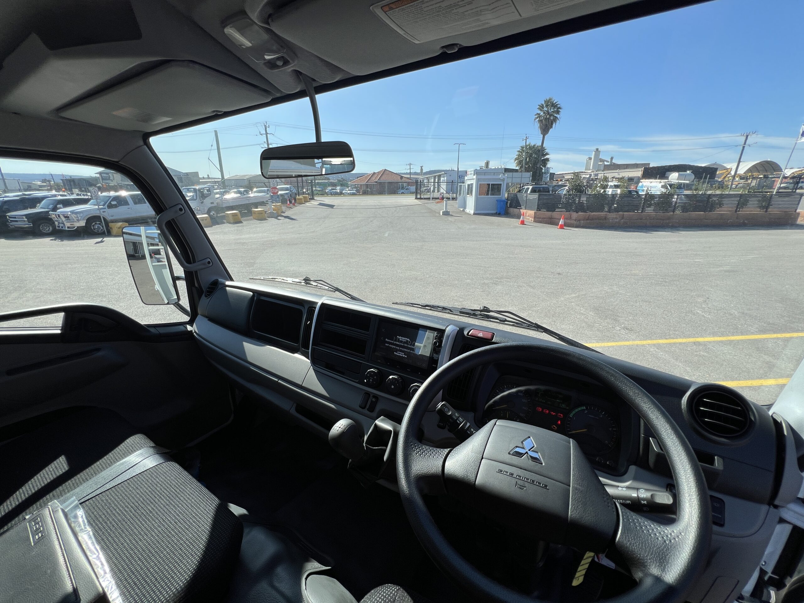 2023 MITSUBISHI FUSO FGB71ER6SFBC 4X4 5 SPEED TRAY TOP TRUCK WITH KEVREK CRANE