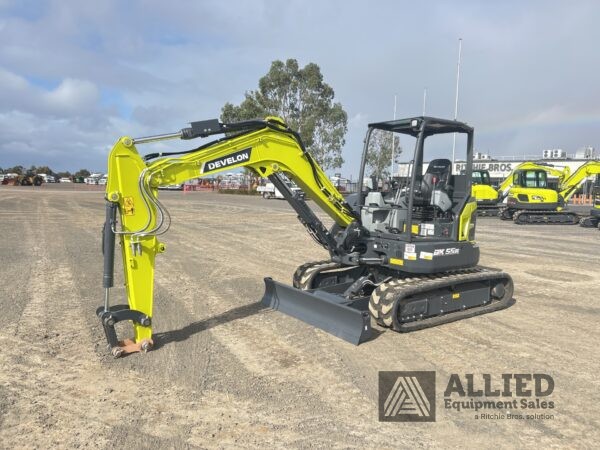 2024 Develon DX55R-7M Mini Excavator (Unused)