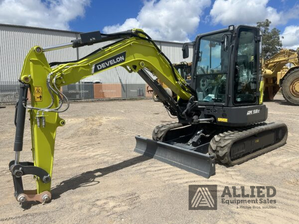 2024 Develon DX50Z-7M Mini Excavator (Unused)