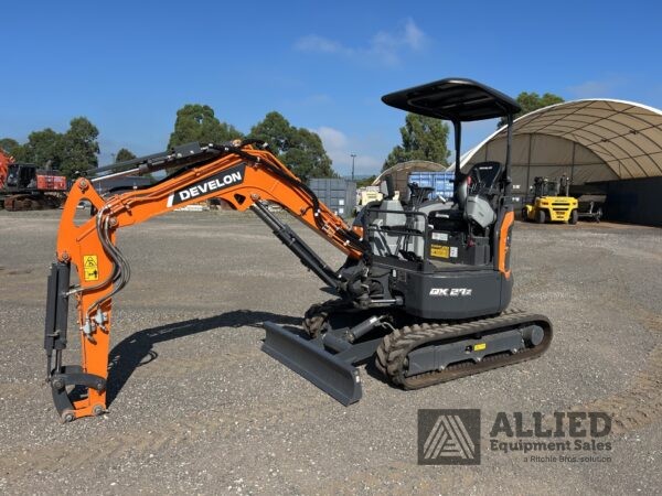 2024 Develon DX27Z-7M Mini Excavator (Unused)